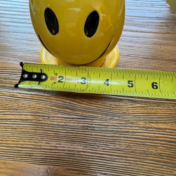 Mccoy 0386 Rare Vintage 1970’s Bright Yellow Smiley Ceramic Planter - Picture 15 of 15